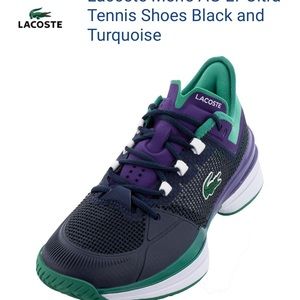 Lacoste Men’s AG-LT Ultra Tennis Shoes NWT Size USA 10.5 color green purple